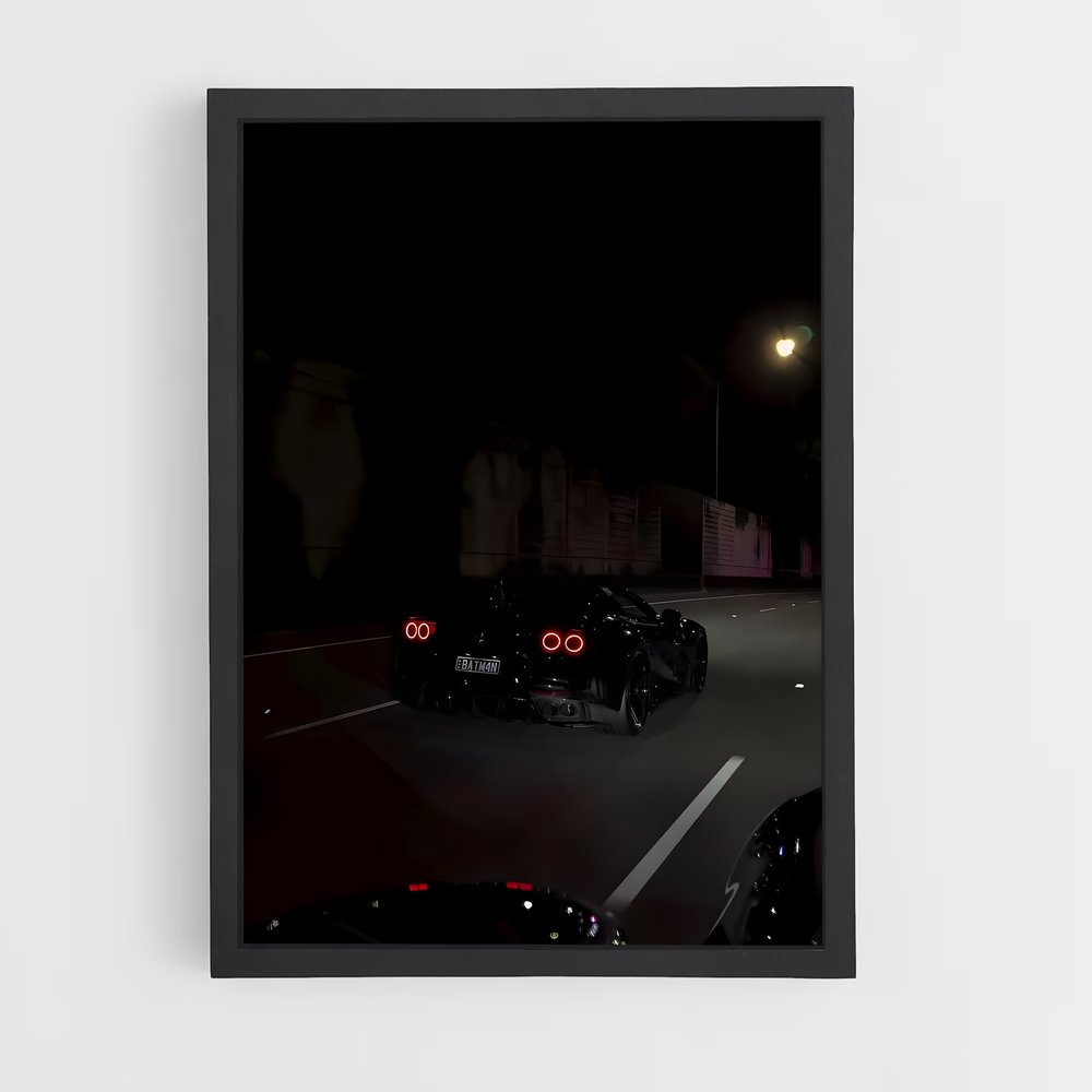 Poster Nuit Mécanique – affiche Ferrari (vue 2)
